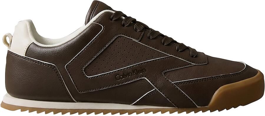 Calvin Klein Sneakers laag donkerbruin wit - Foto 6