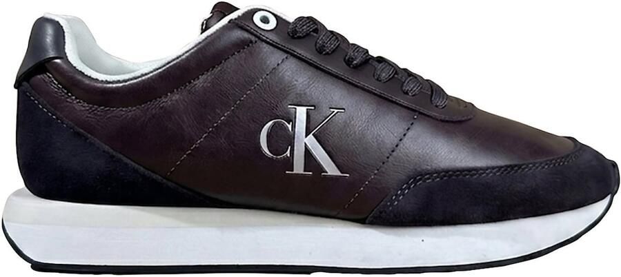 Calvin Klein Sneakers laag donkerbruin zilver - Foto 6