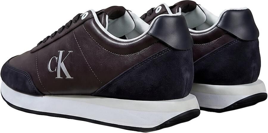Calvin Klein Sneakers laag donkerbruin zilver - Foto 5