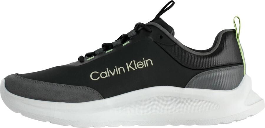 Calvin Klein Sneakers laag donkergrijs zwart wit