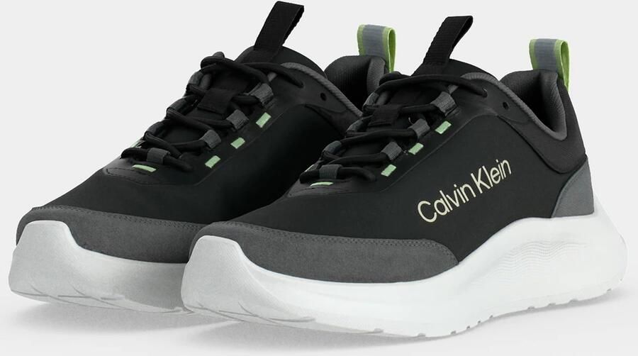 Calvin Klein Sneakers laag donkergrijs zwart wit - Foto 5