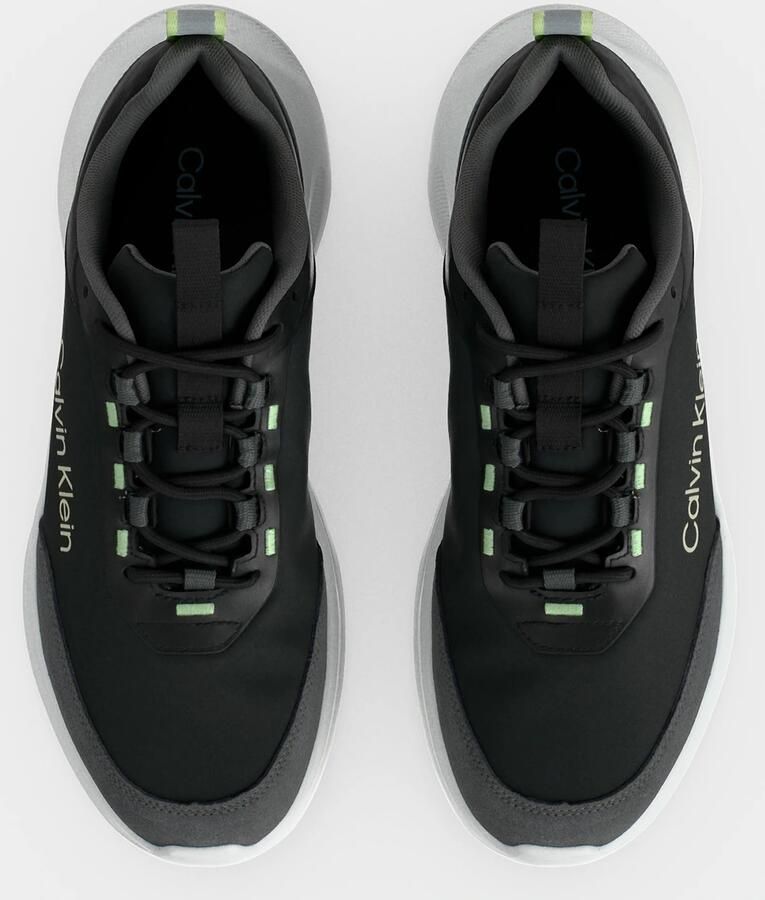 Calvin Klein Sneakers laag donkergrijs zwart wit - Foto 2