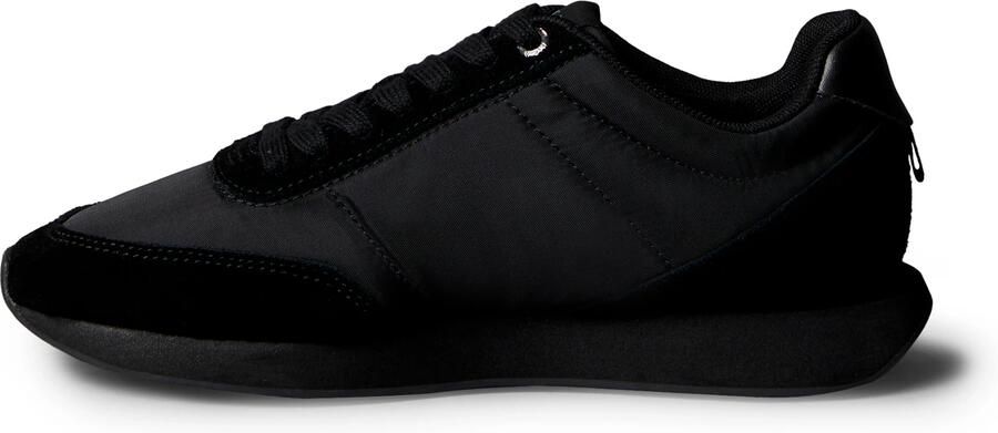 Calvin Klein Sneakers laag 'Essential Retro Mixed Texture' zwart wit