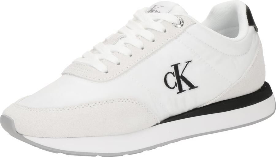 Calvin Klein Sneakers laag 'Essential Retro Mixed Texture' zwart wit - Foto 4
