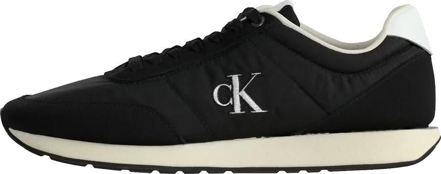 Calvin Klein Sneakers laag 'Essential Retro Mixed Texture' zwart wit - Foto 7