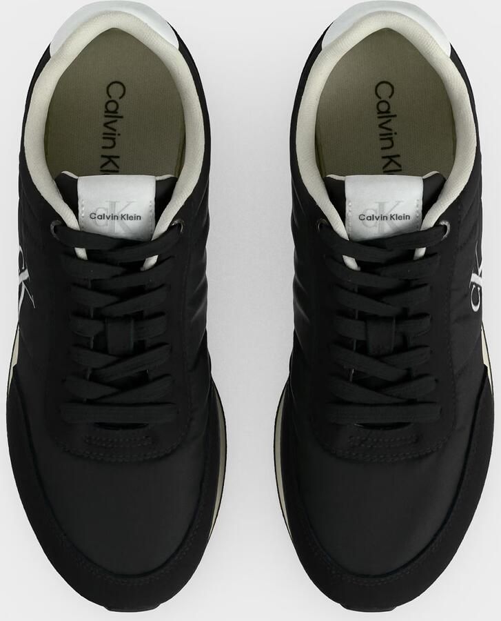 Calvin Klein Sneakers laag 'Essential Retro Mixed Texture' zwart wit - Foto 9