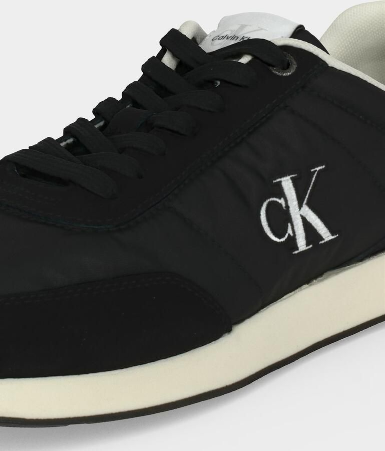 Calvin Klein Sneakers laag 'Essential Retro Mixed Texture' zwart wit - Foto 8
