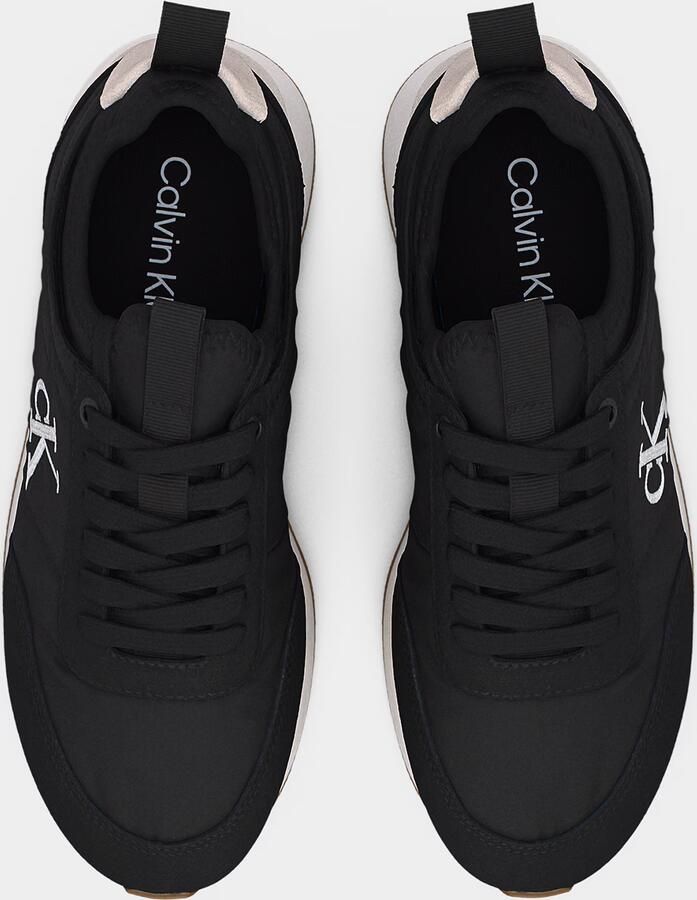 Calvin Klein Sneakers laag 'Essential Retro Mono-sock Fit' zwart natuurwit - Foto 2