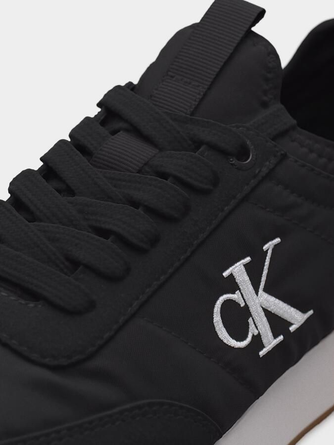 Calvin Klein Sneakers laag 'Essential Retro Mono-sock Fit' zwart natuurwit - Foto 3