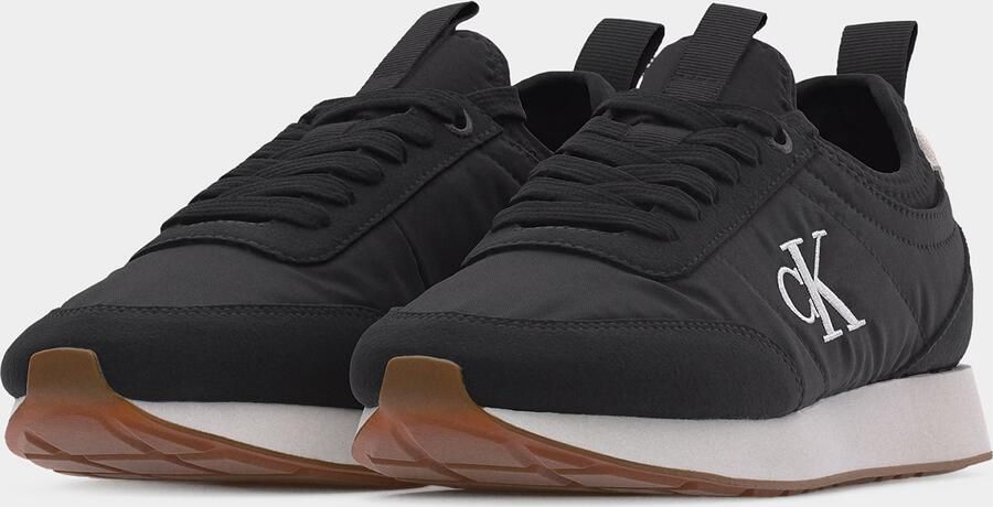 Calvin Klein Sneakers laag 'Essential Retro Mono-sock Fit' zwart natuurwit - Foto 5