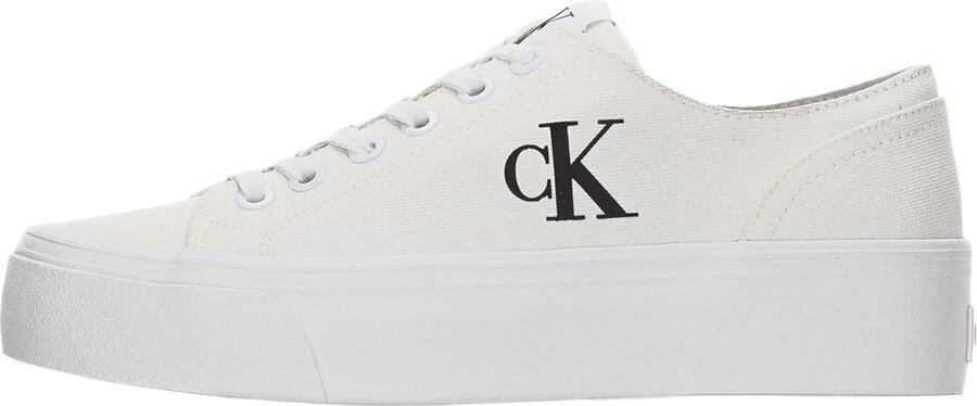 Calvin Klein Sneakers laag 'Flatform' zwart offwhite