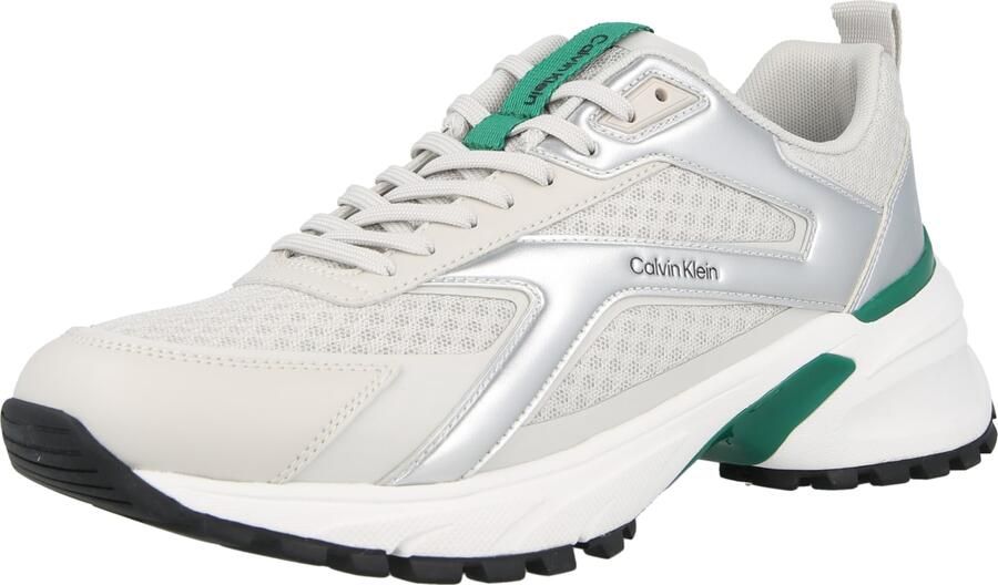 Calvin Klein Sneakers laag 'HIKE RUNNER' grasgroen zwart zilver wit