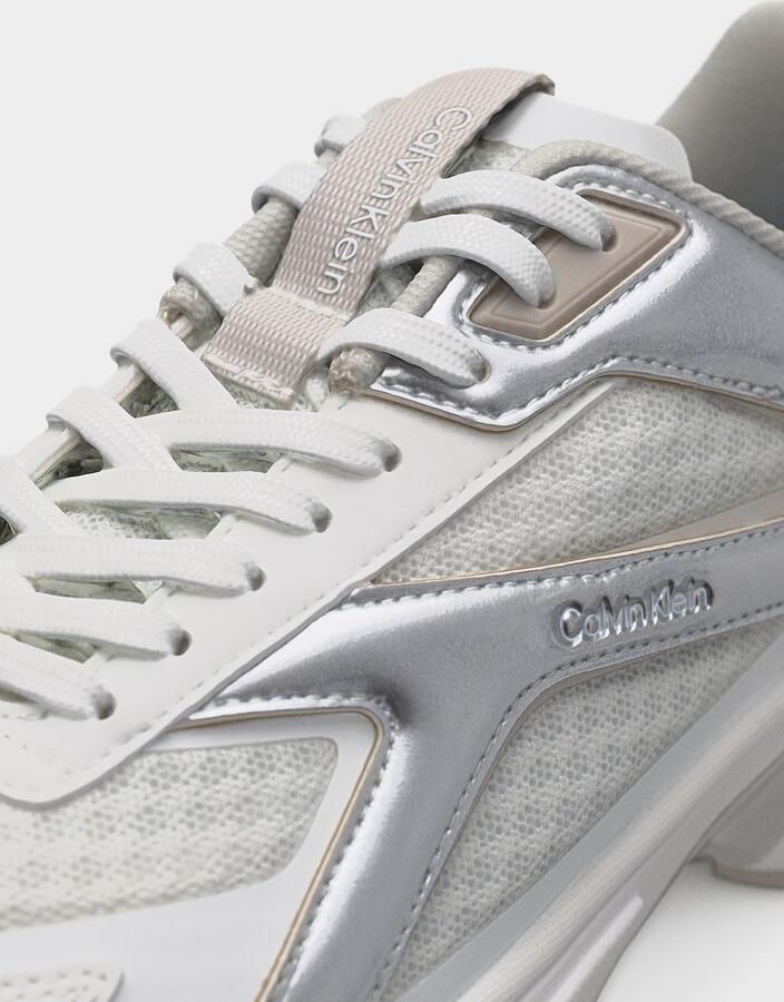 Calvin Klein Sneakers laag 'Hike Runner Metallic' zilver wit - Foto 4