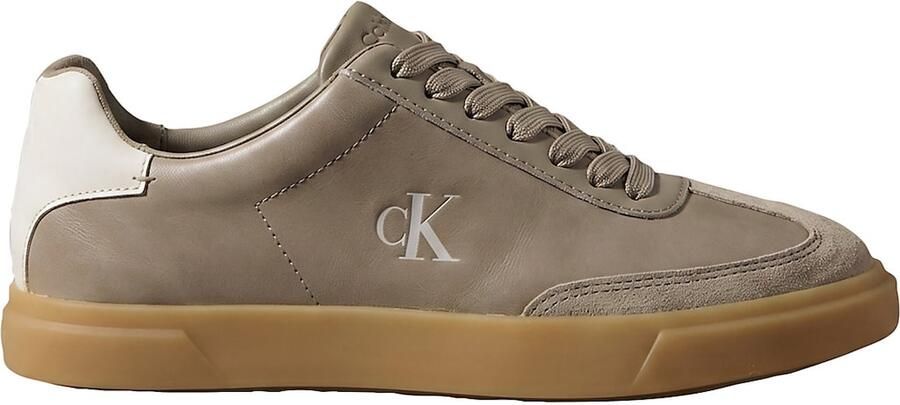 Calvin Klein Sneakers laag lichtbruin wit