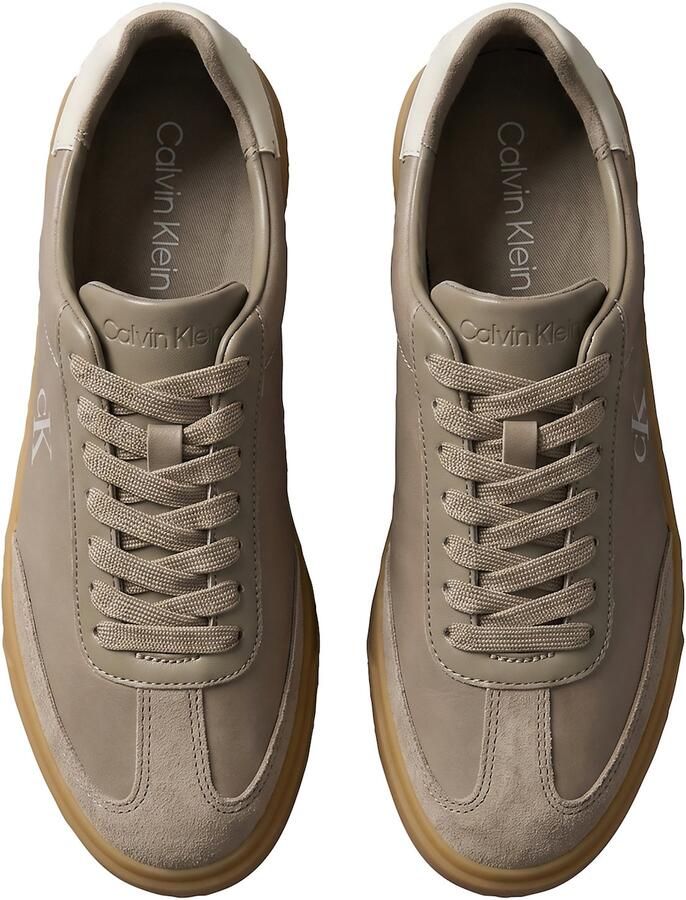 Calvin Klein Sneakers laag lichtbruin wit - Foto 2