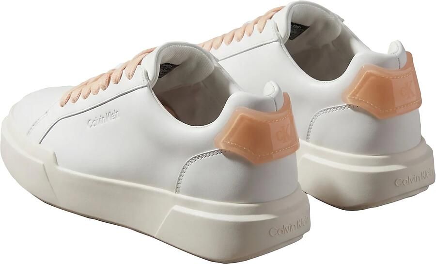 Calvin Klein Sneakers laag lichtoranje wit - Foto 4