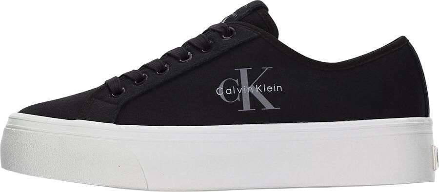 Calvin Klein Sneakers laag 'Mix Vulcanised Flatform' grijs zwart wit