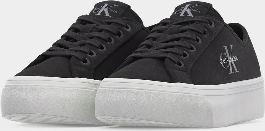 Calvin Klein Sneakers laag 'Mix Vulcanised Flatform' grijs zwart wit - Foto 4