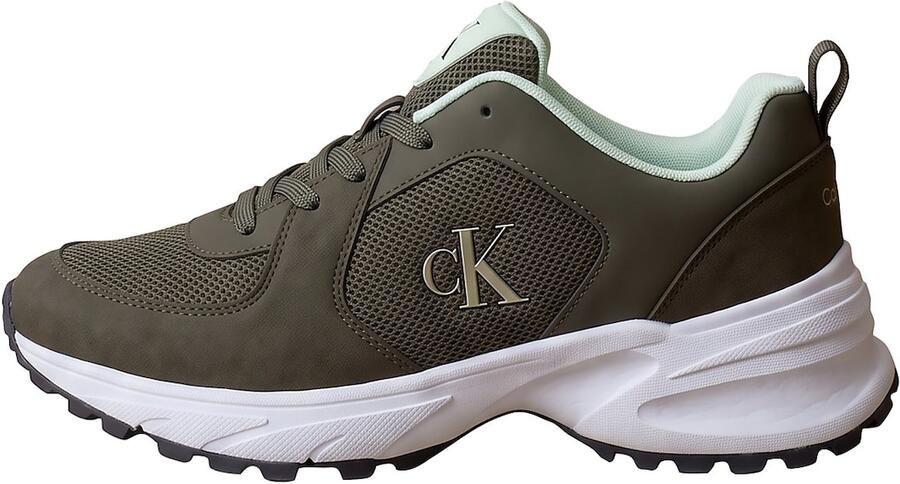 Calvin Klein Sneakers laag olijfgroen