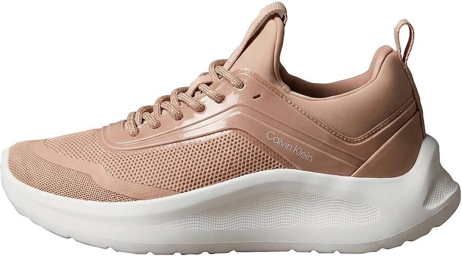 Calvin Klein Sneakers laag poederroze wit
