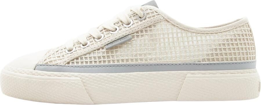 Calvin Klein Sneakers laag 'Raffia Vulcanised' lichtbeige