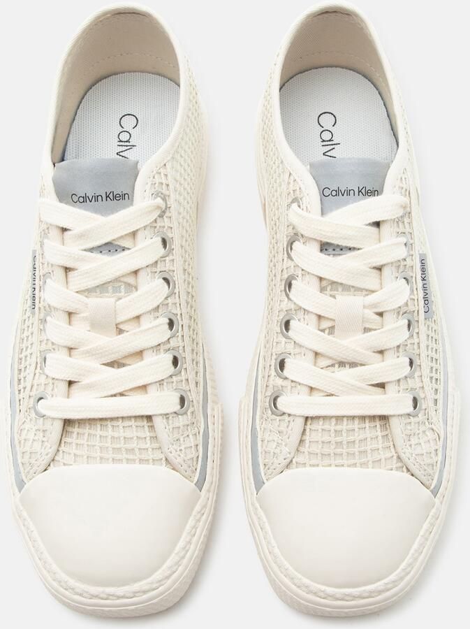 Calvin Klein Sneakers laag 'Raffia Vulcanised' lichtbeige - Foto 3