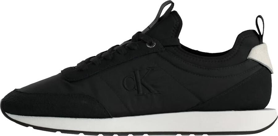 Calvin Klein Sneakers laag 'Retro Mono-sock Fit' zwart