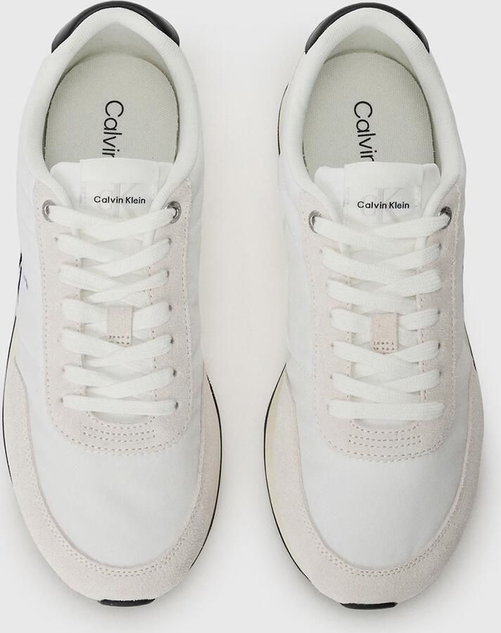 Calvin Klein Sneakers laag 'RETRO RUNNER ESS' beige zwart wit - Foto 4