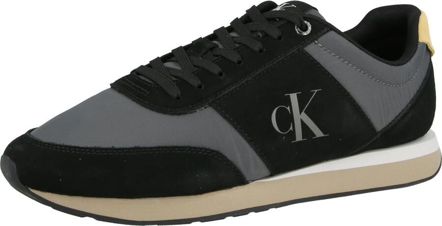 Calvin Klein Sneakers laag 'Retro Runner' geel donkergrijs zwart