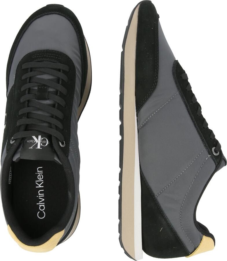 Calvin Klein Sneakers laag 'Retro Runner' geel donkergrijs zwart - Foto 2