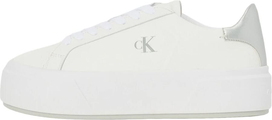 Calvin Klein Leren sneakers met veters en rubberen zool - Foto 3