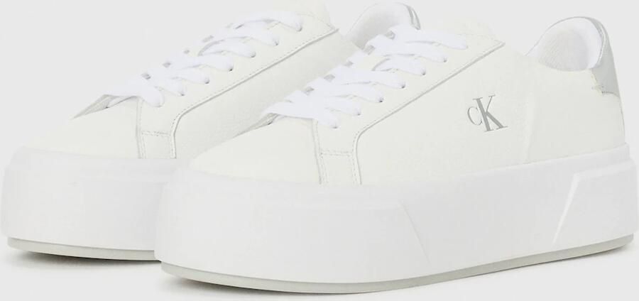 Calvin Klein Leren sneakers met veters en rubberen zool - Foto 6