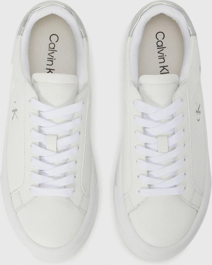 Calvin Klein Leren sneakers met veters en rubberen zool - Foto 5