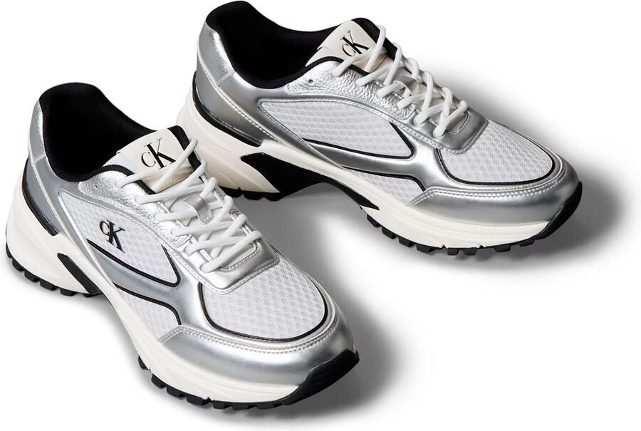 Calvin Klein Jeans Lage Sneakers HIKE RUNNER LACEUP MESH MIX MET - Foto 6