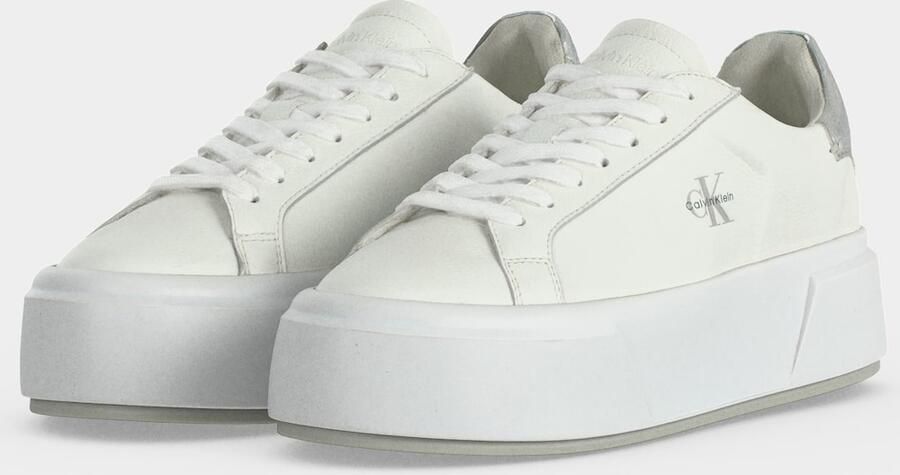 Calvin Klein Sneakers laag zilver wit - Foto 5