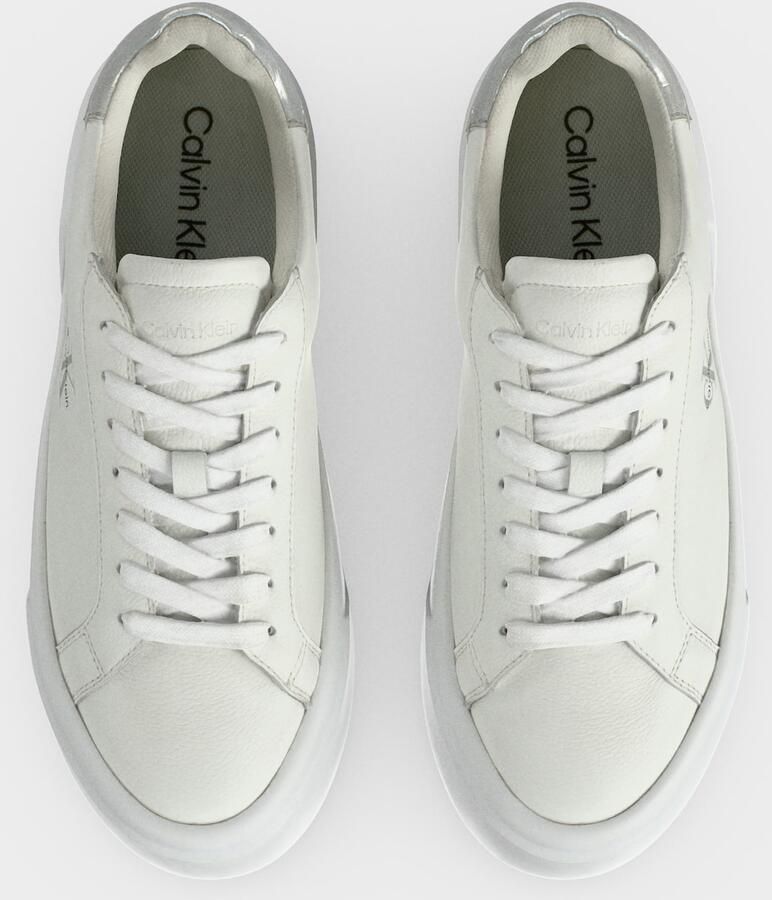 Calvin Klein Sneakers laag zilver wit - Foto 2