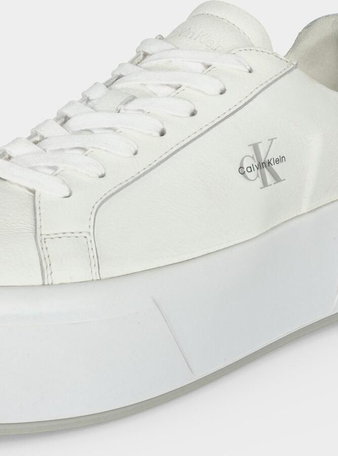 Calvin Klein Sneakers laag zilver wit - Foto 3