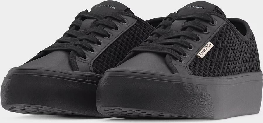 CK Calvin Klein low top sneakers met plateauzool - Foto 4