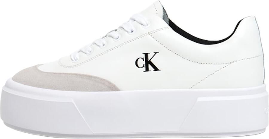 Calvin Klein Sneakers laag zwart wit wolwit