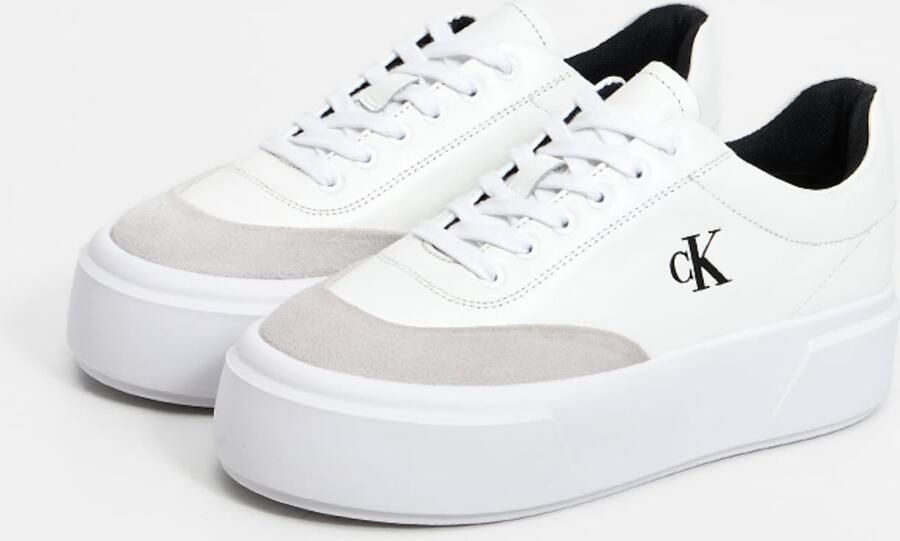 Calvin Klein Sneakers laag zwart wit wolwit - Foto 4