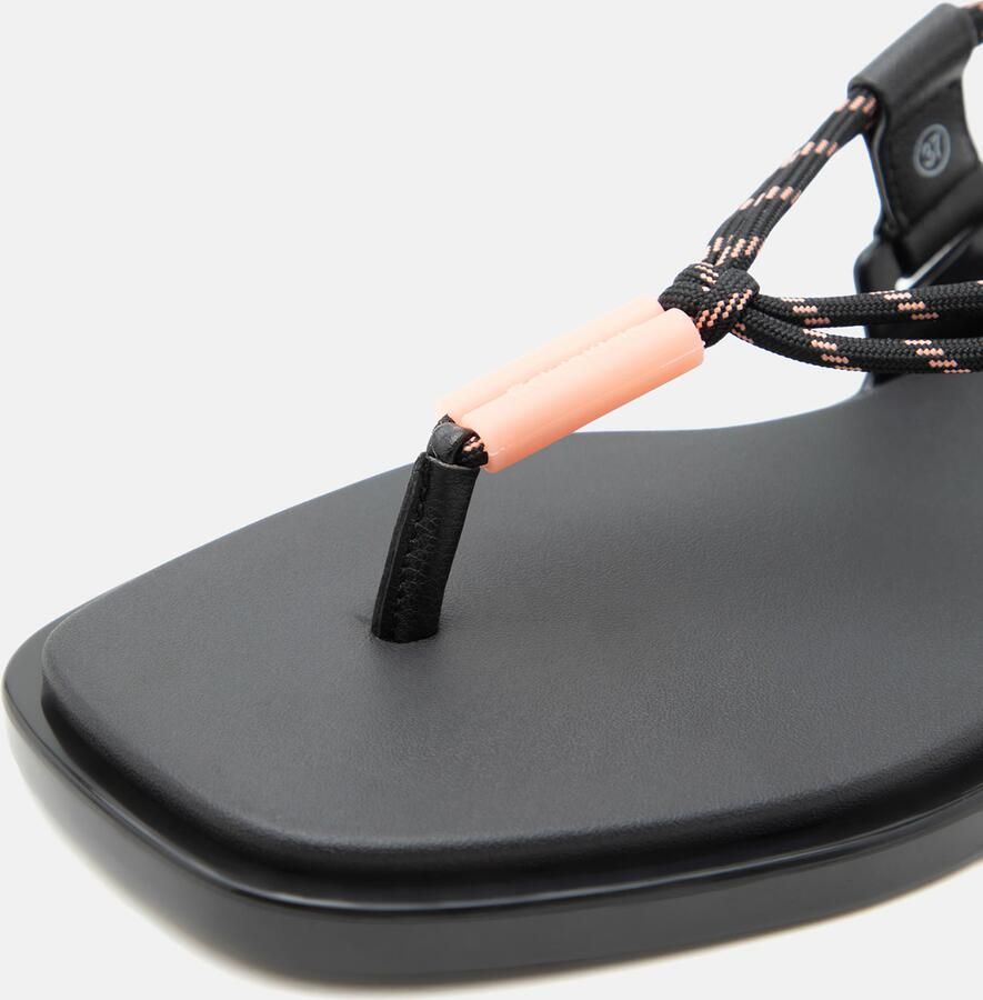 Calvin Klein Teenslipper lichtoranje zwart - Foto 3