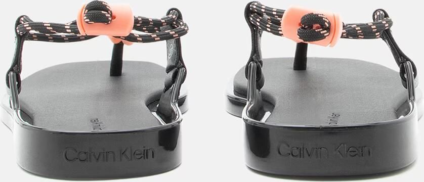 Calvin Klein Teenslipper lichtoranje zwart - Foto 6