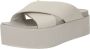 Calvin Klein Slippers FLATFORM CROSS MG UC plateau zomerschoen pantoffels met kruisverband - Thumbnail 1