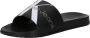 Calvin Klein badslippers zwart Rubber Logo 37 - Thumbnail 2