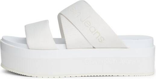 Calvin Klein Slippers FLATFORM SANDAL WEBBING IN MR - Foto 3