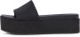 Calvin Klein Slippers FLATFORM SANDAL SLIDE IN NYLON poolslides zomerschoen strand-schoen plateausool om in te stappen - Thumbnail 2