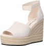 Calvin Klein Espadrilles Wedge Sandal Wide Su Con in crème - Thumbnail 3