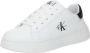 Calvin Klein sneakers wit zwart Imitatieleer Logo 30 - Thumbnail 2