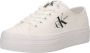 Calvin Klein Jeans Witte Casual Canvas Sneakers voor Dames White Dames - Thumbnail 5