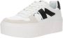 Calvin Klein Witte leren flatform sneakers mix - Thumbnail 2